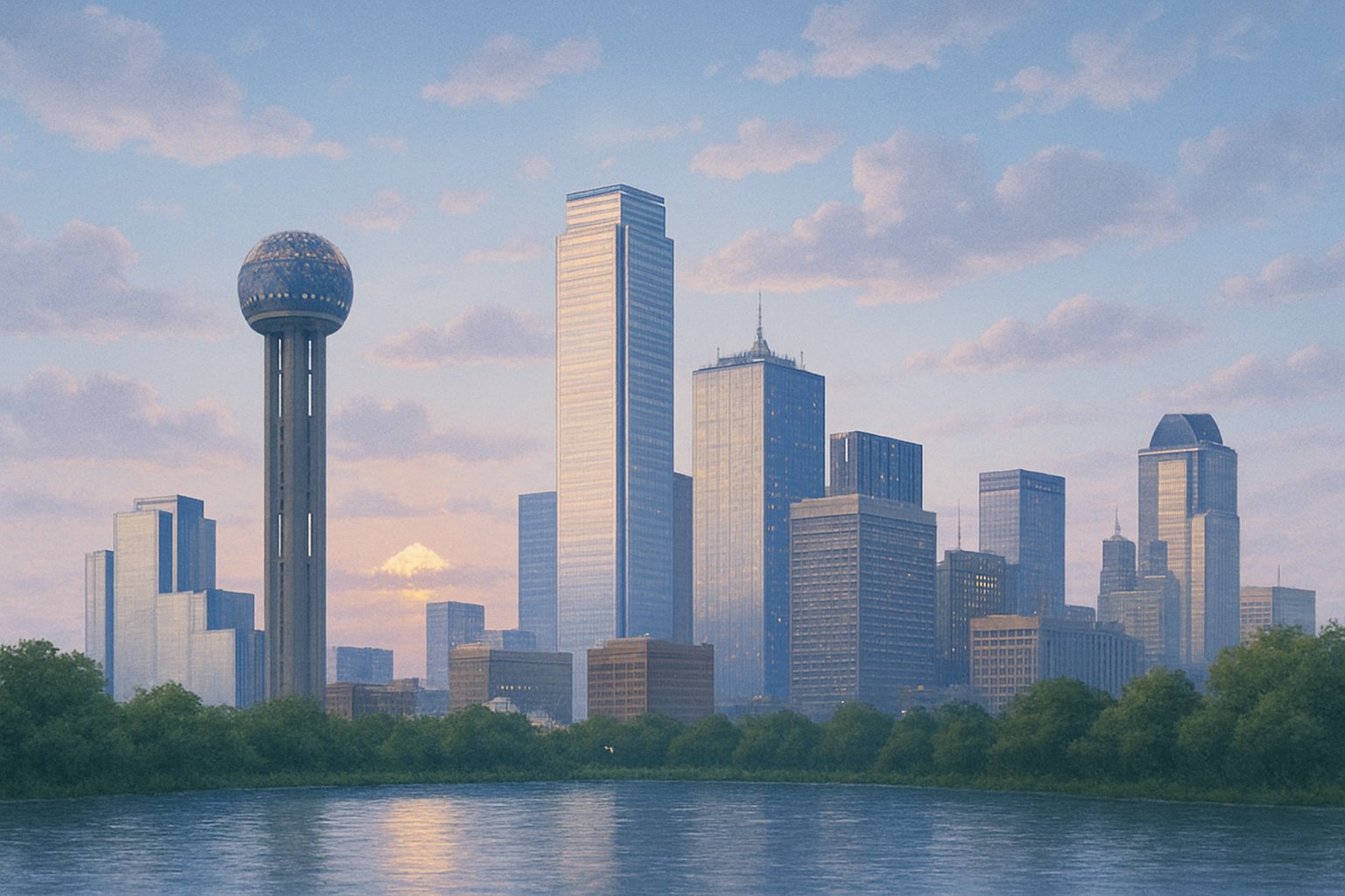 Dallas Skyline at Sunrise